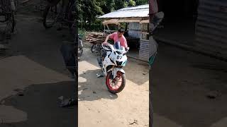 Yamaha R15 lover R15 V4 white colour modify 2K views complete kar do please 🥺yamahar15 shortvideo [upl. by Joya]