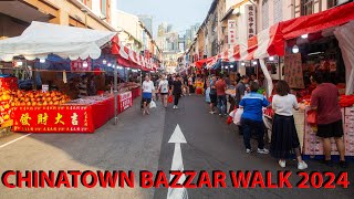 Singapore  Chinese New Year 2024 Chinatown Bazaar Walk  新加坡牛车水看看逛年货  Capture Asia Photography [upl. by Aya771]