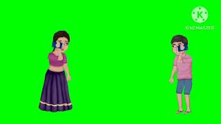 green screen  No copyright  cartooncharacter createdcartun greenscreen greenScreengirl [upl. by Conchita]