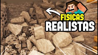 🌍Mod de físicas realistas para Minecraft pe 120🌌121 [upl. by Breh]