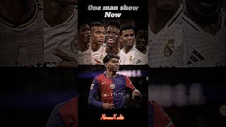 The one man show shortsfeed viralnow football soccer yamal ronaldinho barcelona barcafans [upl. by Eilagam144]