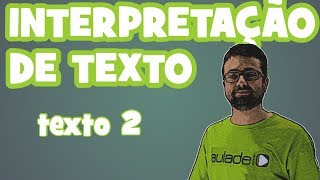 Interpretação de Texto  Texto 2 Boato [upl. by Yelkcub]