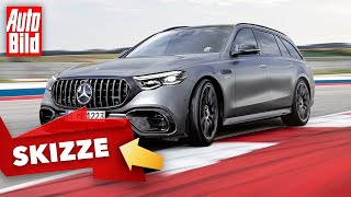 MercedesAMG E63 TModell 2024  PowerKombi Kommt so das AMG E 63 TModell  Skizze [upl. by Irrok719]