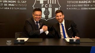 MessiBarcellona spunta la clausola antisecessione [upl. by Mellar]