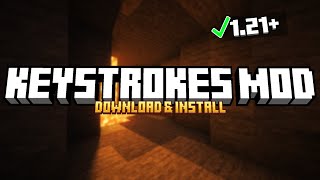 How To Install KeyStrokes Mod in Minecraft 1213 [upl. by Lowery]