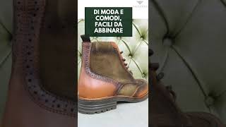 Scarpe alte bicolore da uomo [upl. by Nav]