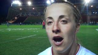 England fly half Katy McLean talks to RFUtv [upl. by Ultima677]