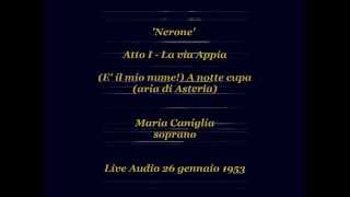 MARIA CANIGLIA AsteriaA notte cupa NeroneAtto IABoito [upl. by Ytnom]