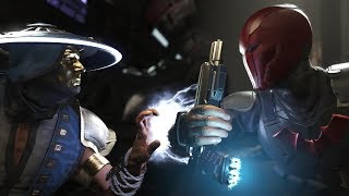 Injustice 2  Raiden Vs Red Hood  All IntroOutros Clash Dialogues Super Moves [upl. by Eahsan]