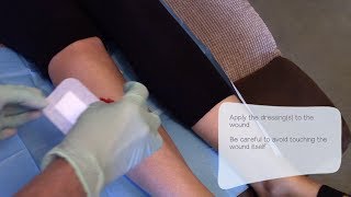 Wound dressing  practical demonstration [upl. by Axe]