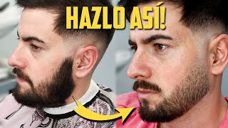 ARREGLO de BARBA como TAPAR HUECOS  Bien explicado [upl. by Akehsar]