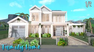 Bloxburg 10k Coastal Aesthetic Family Home House Build  Roblox [upl. by Blaine]