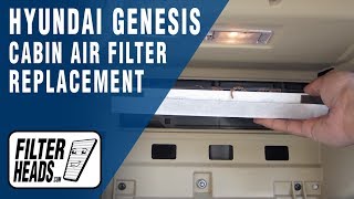 How to Replace Cabin Air Filter 2010 Hyundai Genesis [upl. by Rednave]