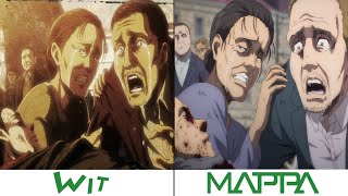 Wit Studio VS MAPPA  Attack on Titan 4 Season [upl. by Casilda]