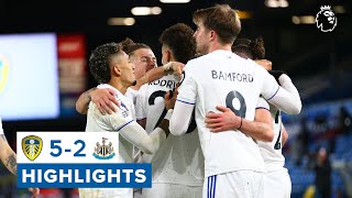 Highlights Leeds United 52 Newcastle United  Fivestar attacking performance  Premier League [upl. by Idnem]