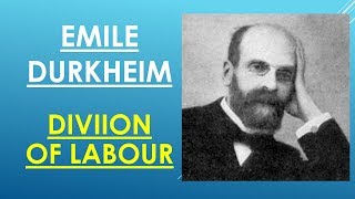 Sociology for UPSC  Durkheim  DIVISION OF LABOUR  Lecture 71 [upl. by Selokcin712]