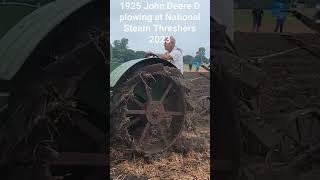 1925 John Deere D plowing at National Steam Threshers 2023 [upl. by Neiman127]