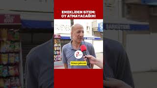 AKPli emekliden sitem Bir daha oy atmayacağım emekli [upl. by Errehs547]