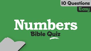 Bible Quiz Numbers Easy [upl. by Gnni]