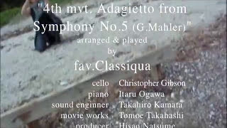 Mahler  Adagietto for Cello amp Piano  Symphony No5  4th mvt [upl. by Ecurb]