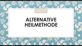 Alternative Heilmethode I Goethe B2 sprechen I Thema präsentation I Teil 1 [upl. by Oicneconi]