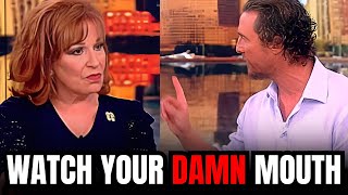 Joy Behar HUMLIATED By Matthew McConaughey For Asking This ONE Question [upl. by Lune34]