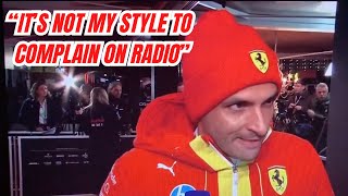 Carlos Sainz Savage Reaction to Charles Leclerc RANTING on Radio in Las Vegas GP [upl. by Christiansen]