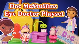 Unboxing the Doc McStuffins Eye Doctor Play Set with Hallie [upl. by Seagraves]