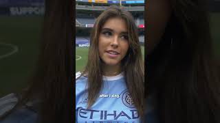 MADISON BEER SINGS NATIONAL ANTHEM AT NYCFC 🎤 nycfc newyorkcityfc mls madisonbeer shorts [upl. by Ethelda]