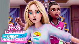 THE CASE OF THE MISSING HORSE Barbie amp Barbie go through their suspects  Netflix Clip [upl. by Carie]