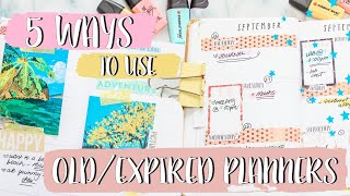 Use an OLDEXPIRED Planner 5 ways to use an old planner Roxy James plan planner planwithme [upl. by Notyalk]