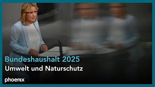 Bundeshaushalt 2025 Umwelt und Verbraucherschutz am 130924 [upl. by Dorcus]