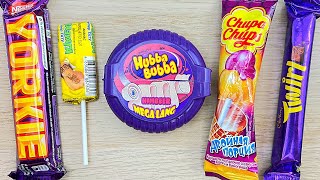 Lollipops Unpacking  ASMR  Satisfying Video  How To Cutting Rainbow Lollipop Candy [upl. by Icam]