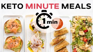 Simple Keto Meals READY IN 1 MINUTE [upl. by Monro]