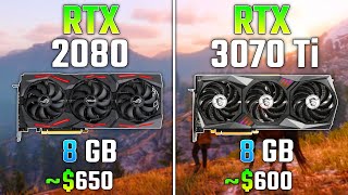 NVIDIA RTX 2080 vs RTX 3070 Ti  Test in 7 Games [upl. by Atarman421]