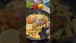 EASY lemon chicken PASTAS food cooking shorts pasta kawsarfoodblog 👌 [upl. by Ellerehs90]