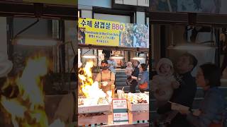 Myeongdong street food mukbang seoultrip seoul korea koreanstreetfood [upl. by Kra942]