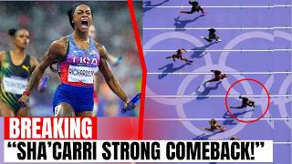 ShaCarri Richardson UNLEASHES Furious Final 100 To Gold  Womens 4x100 Relay  Paris Olympics [upl. by Zanlog]