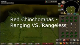 Red Chinchompa Efficiency  Ranging VS Rangeless [upl. by Nywles774]