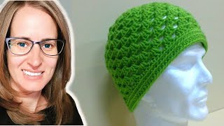 EASY Granny Square Hat Crochet Tutorial grannysquarehat easycrochethat crochetwithclare [upl. by Mcarthur]