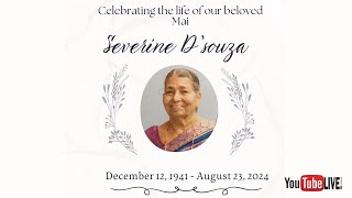 Live Funeral Service of Severine Dsouza [upl. by Frisse441]