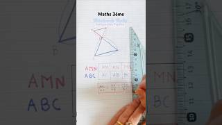 Théorème de Thalès configuration papillon  Révision brevet math mathematics thalestheorem [upl. by Macy]