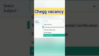 Chegg skill based Vacancy 🔥🔥🔥🔥 [upl. by Jasen]