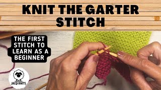 How to knit the Garter Stitch for beginners [upl. by Lesoj]