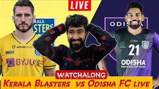 Kerala Blasters vs Odisha FC Full Match WATCHALONG   Live keralablasterfans [upl. by Teplica]