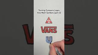 Turning Company Logos Into Math Symbols part 2 Shorts [upl. by Matthaeus]