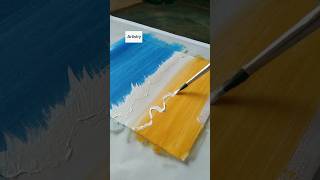 How to paint ocean wave  Easy simple techniques acrylic watercolour art shorts oceanwaves art [upl. by Sulienroc439]