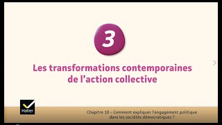 SES cours de Tle  les transformations contemporaines de laction collective [upl. by Cowey]