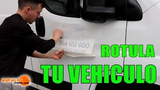 COMO ROTULAR UNA FURGONETA rotular un vehiculo ✅ [upl. by Oidacra298]