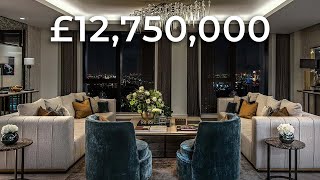 Touring a £12750000 London PENTHOUSE  Real Estate [upl. by Norrehc958]